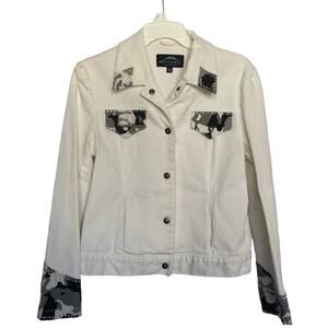 Montanaco Small White Jacket Women denim bling Butte, Montana